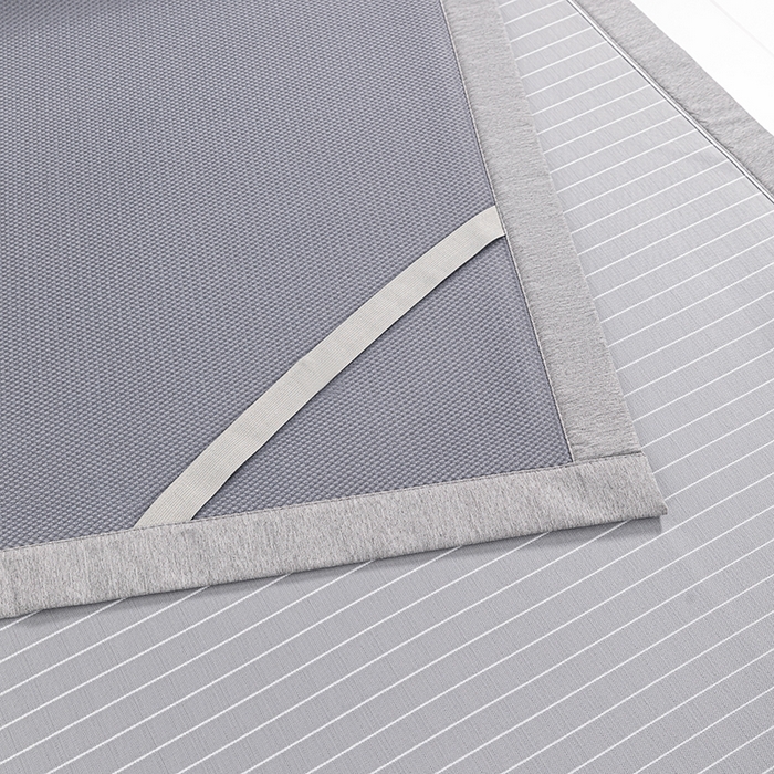 91家纺网 家纺一手货源 找家纺 小牛席业 2025新款新款无印风纯色凉感冰丝席系列-床席款 灰色