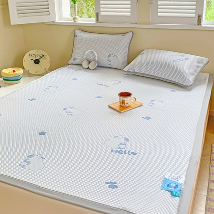 91家纺网 家纺一手货源 找家纺 （总）缦卡琳家纺 2025新款按摩豆豆凉席三件套