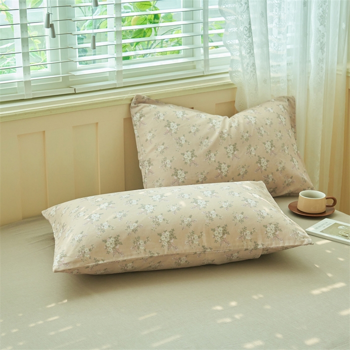 91家纺网 家纺一手货源 找家纺 金鹰 2025新款A类纯棉双层纱大豆夏被四件套全棉夏凉被空调被 浪漫回忆