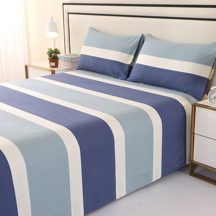 91家纺网 家纺一手货源 找家纺 望淮家纺 2025新款老粗布凉席床单三件套 欢乐时光