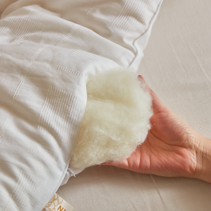 91家纺网 家纺一手货源 找家纺 易睡 2025新款提花大豆被 白色