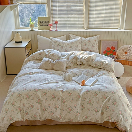 91家纺网 家纺一手货源 找家纺 （总）麦伦家居 2025新品 全棉卡通小清新跑量款系列四件套