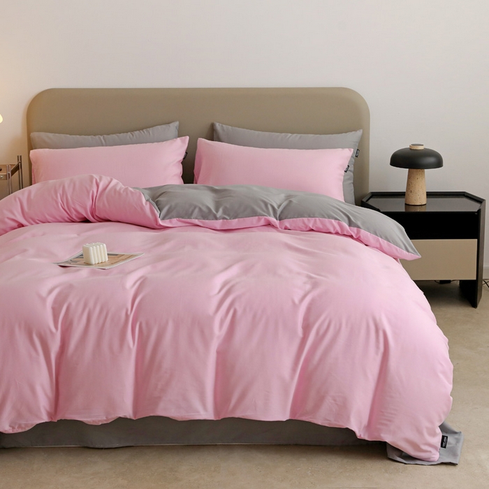 91家纺网 家纺一手货源 找家纺 富馨莱 （总）2025年纯色双拼60支纯棉被套