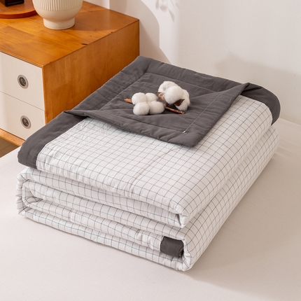 91家纺网 家纺一手货源 找家纺 （总）美梦之都2025新款A类色织水洗棉夏被新疆棉花被空调被夏凉被被子被芯