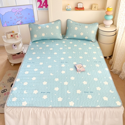 91家纺网 家纺一手货源 找家纺 （总）川悦生活 2025新款小阪凉感丝印花凉席