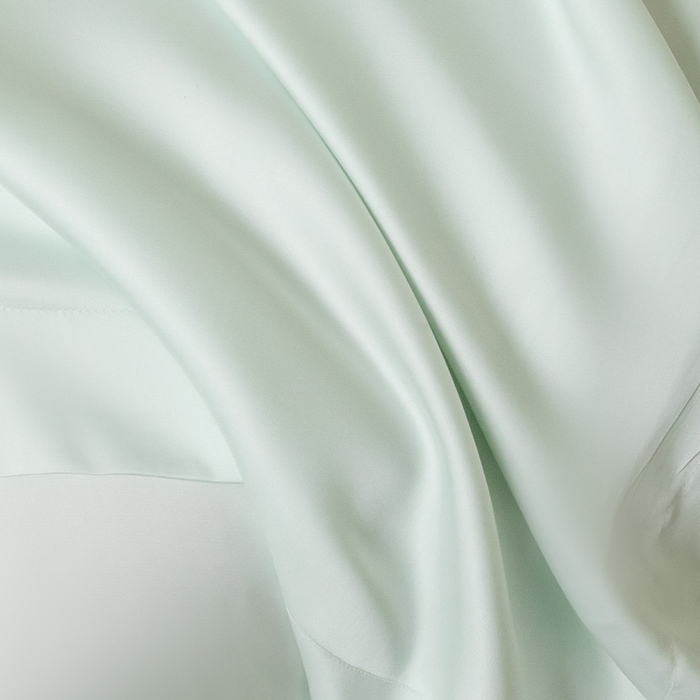 91家纺网 家纺一手货源 找家纺 涵宸 2025新款天丝-天丝棉-纯色单床单-场景2 空绿