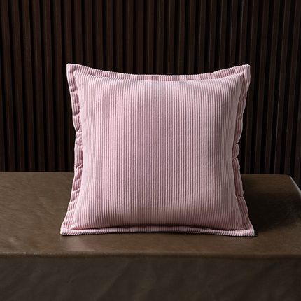 沐沐家纺 2026新款灯芯绒靠背-抱枕 胭脂粉