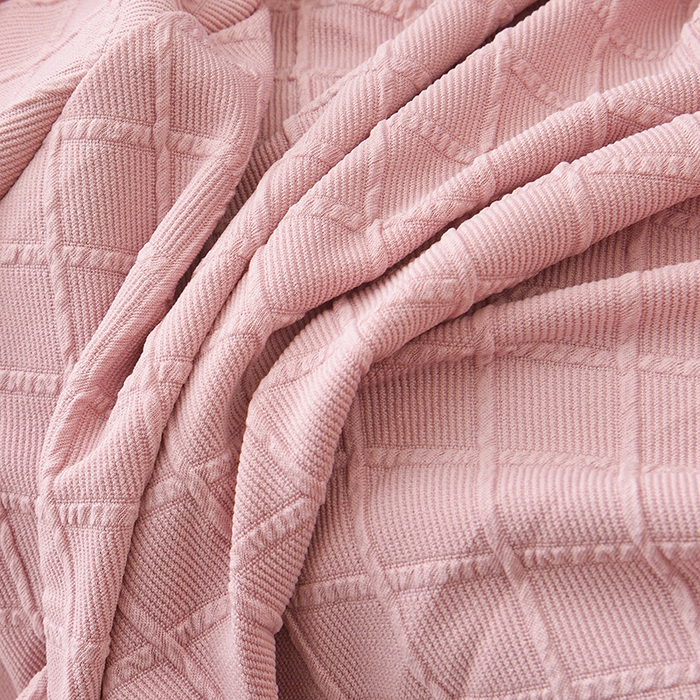 91家纺网 家纺一手货源 找家纺 2025新款菱形格大号老虎椅套 桃粉