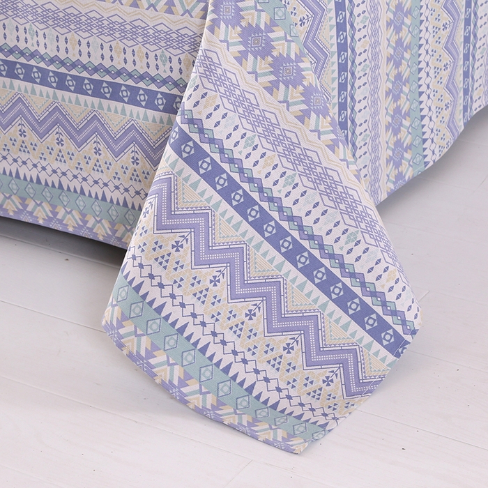 91家纺网 家纺一手货源 找家纺 望淮家纺 2025新款老粗布凉席床单三件套 米波风情