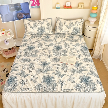 91家纺网 家纺一手货源 找家纺 （总）川悦生活 2025新款小阪凉感丝印花凉席