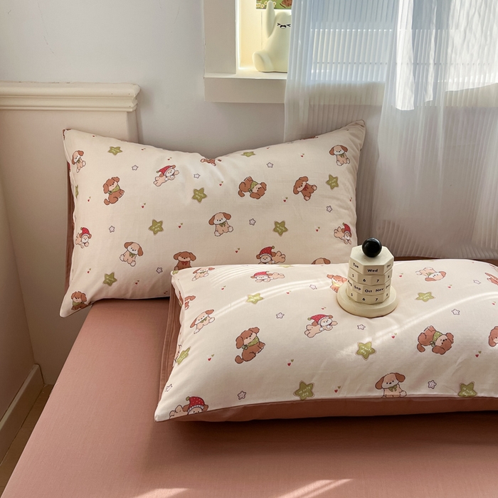 91家纺网 家纺一手货源 找家纺 （总）涵宸家纺 2025新款全棉双层纱印花四件套