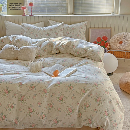 麦伦家居 2025新品 全棉卡通小清新跑量款系列四件套 繁花