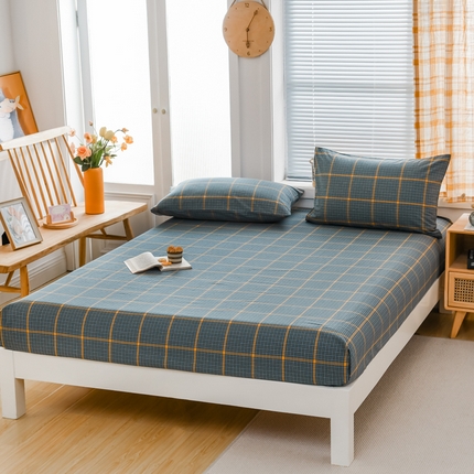 91家纺网 家纺一手货源 找家纺 （总）柠萌家居 2025新款A类全棉色织水洗棉单床笠