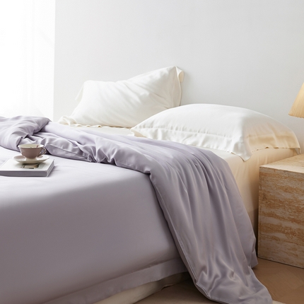 91家纺网 家纺一手货源 找家纺 （总）简纯主义 2025新款A类100S超细旦天丝简约纯色单品被套