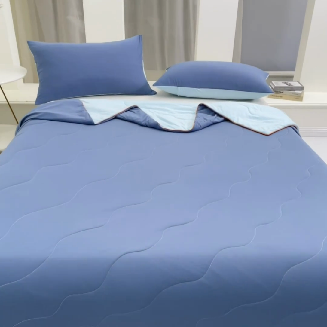 91家纺网 家纺一手货源 找家纺 （总）吾诺 2025 锦氨凉感夏被双感被大豆夏被子被芯凉感丝夏被瓜瓜被