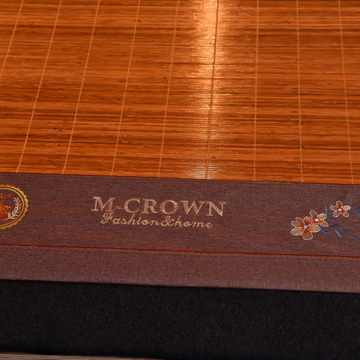 91家纺网 家纺一手货源 找家纺 苏迪凉席竹席2025新款竹席凉席冰丝席碳化双面印花藤草席 雅典-碳化席