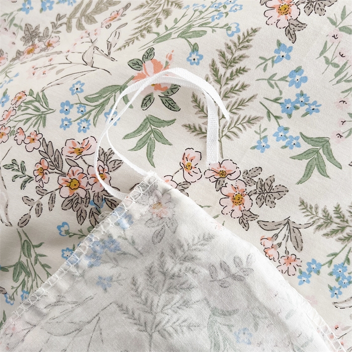 91家纺网 家纺一手货源 找家纺  十个点 2025新款全棉纯棉蕾丝花边床裙 暮色花海