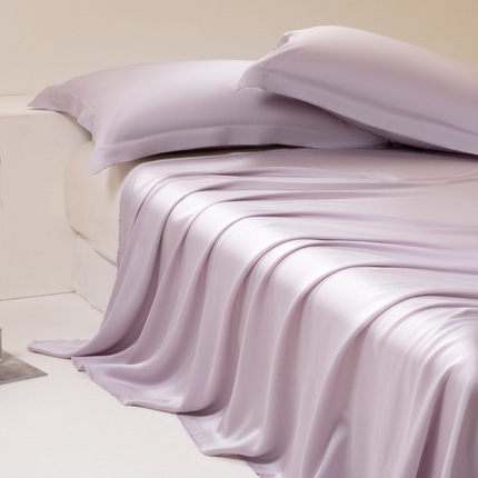 涵宸 2025新款天丝-天丝棉-纯色单床单-场景2 紫语