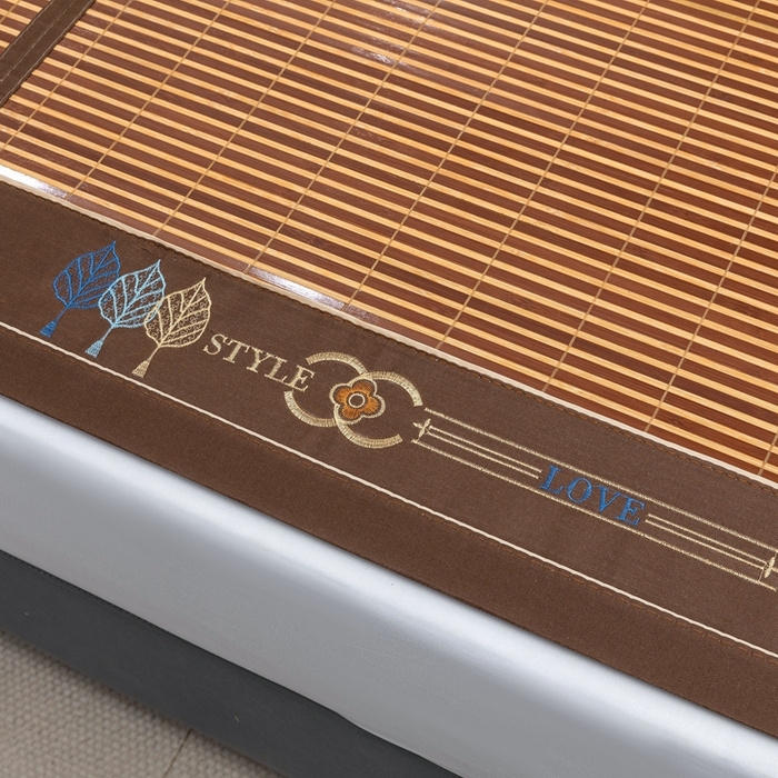 91家纺网 家纺一手货源 找家纺 苏迪凉席竹席2025新款竹席凉席冰丝席碳化双面印花藤草席 典雅-亲肤席