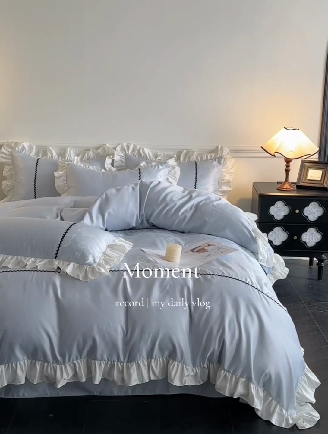 91家纺网 家纺一手货源 找家纺 米彩家纺 2025新款A类水洗真丝亮光浮雕花边四件套 天兰