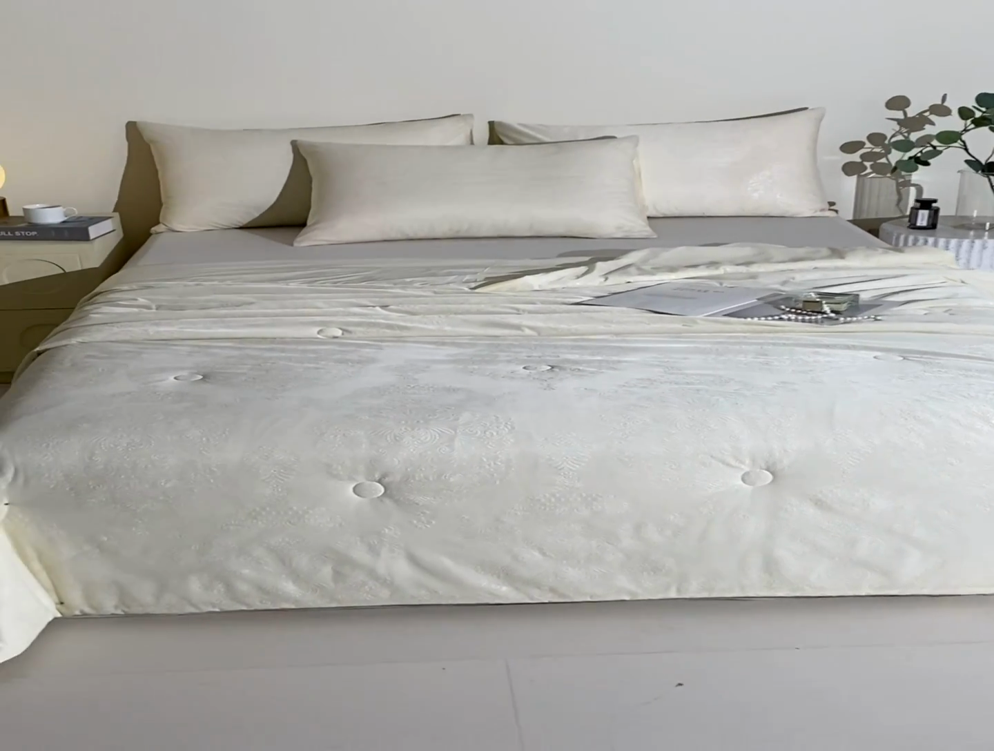 91家纺网 家纺一手货源 找家纺 品乐家纺 2025新款凉感A类可水洗抗菌冰冰被夏被夏凉被空调被被子被芯 冰冰被-米