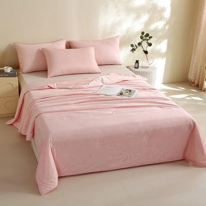 91家纺网 家纺一手货源 找家纺 （总）品乐家纺 2025新款凉感A类可水洗抗菌冰冰被夏被夏凉被空调被被子被芯