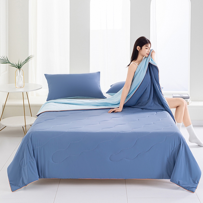 91家纺网 家纺一手货源 找家纺 （总）吾诺 2025 锦氨凉感夏被双感被大豆夏被子被芯凉感丝夏被瓜瓜被