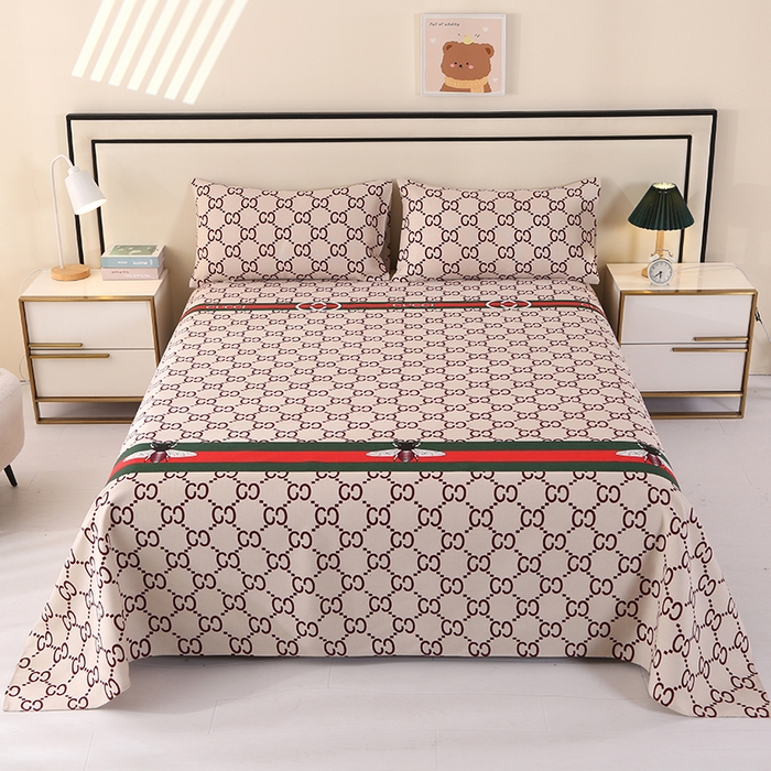 91家纺网 家纺一手货源 找家纺 望淮家纺 2025新款老粗布凉席床单三件套 时尚蜜蜂