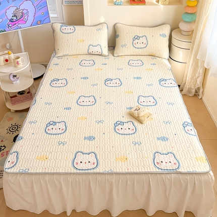 91家纺网 家纺一手货源 找家纺 （总）川悦生活 2025新款小阪凉感丝印花凉席