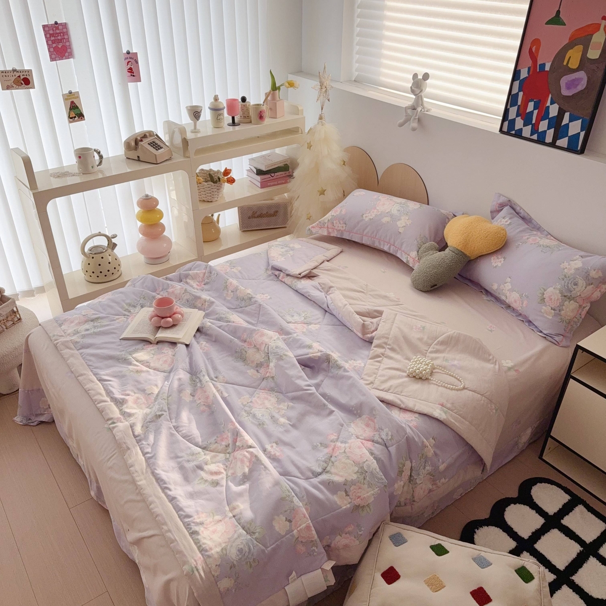 91家纺网 家纺一手货源 找家纺 于果 2025新款全棉纯棉夏被夏凉被空调被四件套 梦柔