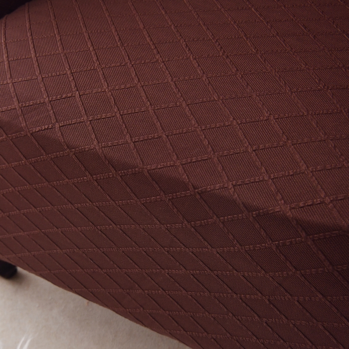 91家纺网 家纺一手货源 找家纺 2025新款菱形格大号老虎椅套 咖色