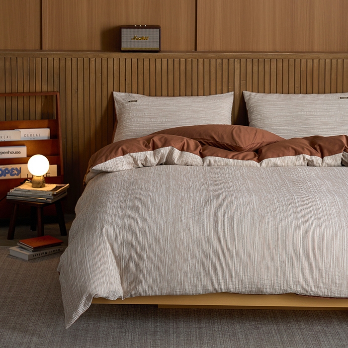 91家纺网 家纺一手货源 找家纺 （总）安莱生活 2025 全棉立体色织提花四件套