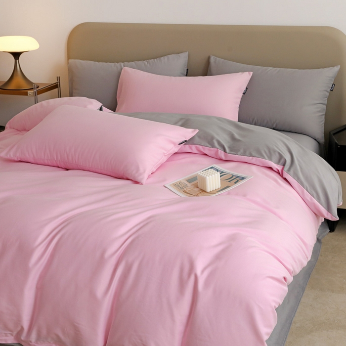 91家纺网 家纺一手货源 找家纺 富馨莱 （总）2025年纯色双拼60支纯棉被套