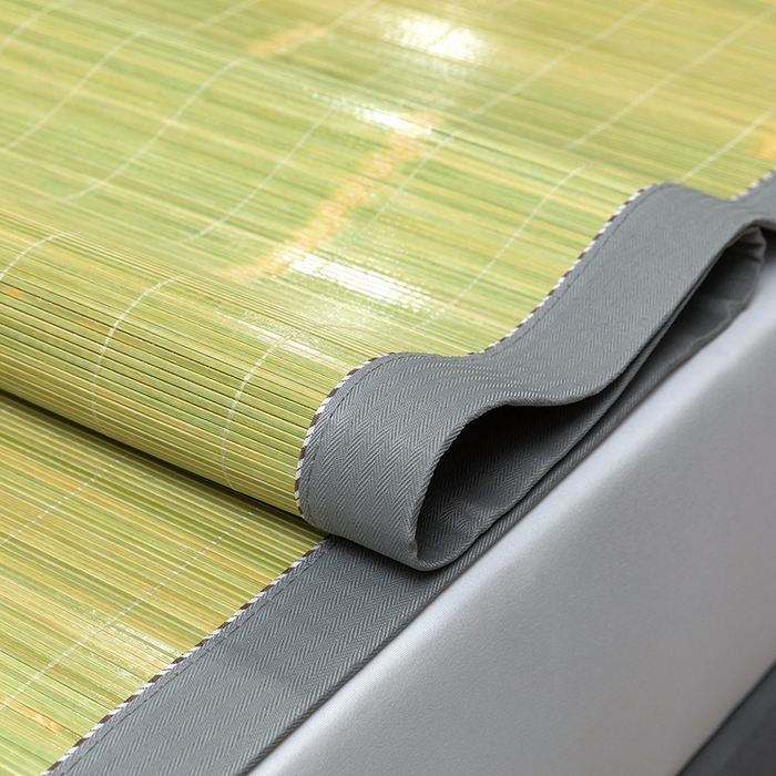 91家纺网 家纺一手货源 找家纺 苏迪凉席竹席2025新款竹席凉席冰丝席碳化双面印花藤草席 清凉生态-绿