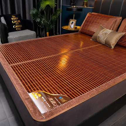 91家纺网 家纺一手货源 找家纺 （总）苏迪凉席竹席 2025新款竹席凉席冰丝席碳化双面印花藤草席