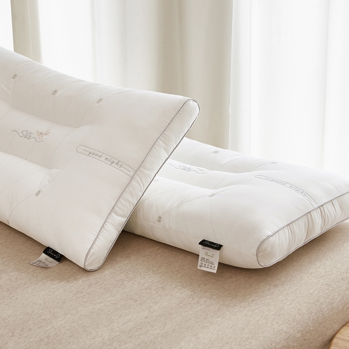 91家纺网 家纺一手货源 找家纺 （总）蚕阿婆2025新款扁平低枕护颈助睡眠枕