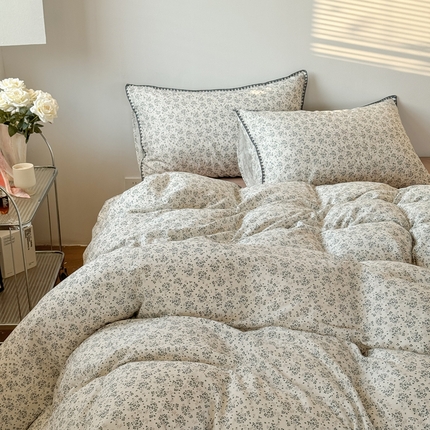 91家纺网 家纺一手货源 找家纺 （总）2025全棉双层纱贝壳边四件套