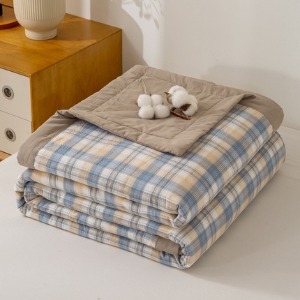 91家纺网 家纺一手货源 找家纺 （总）美梦之都2025新款A类色织水洗棉夏被新疆棉花被空调被夏凉被被子被芯