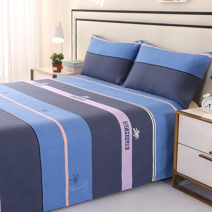 91家纺网 家纺一手货源 找家纺 望淮家纺 2025新款老粗布凉席床单三件套 幸运树