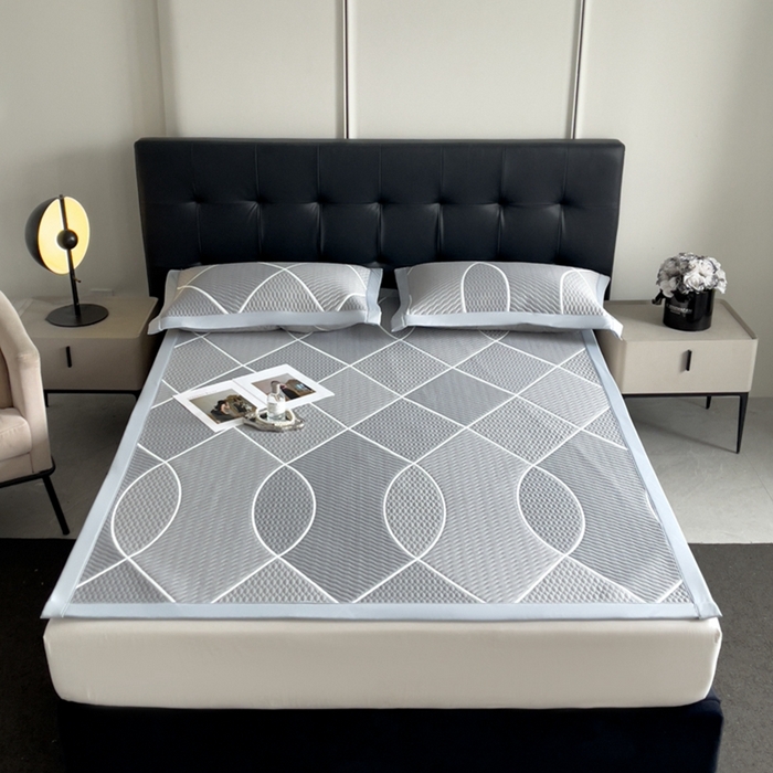 91家纺网 家纺一手货源 找家纺 慕尚家纺 2025新款泡泡大PE提花软席 交织 灰