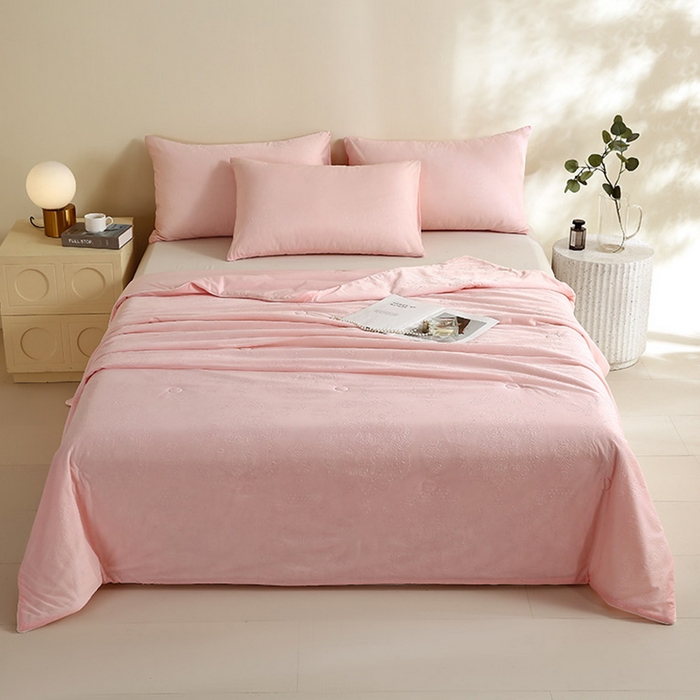 91家纺网 家纺一手货源 找家纺 （总）品乐家纺 2025新款凉感A类可水洗抗菌冰冰被夏被夏凉被空调被被子被芯