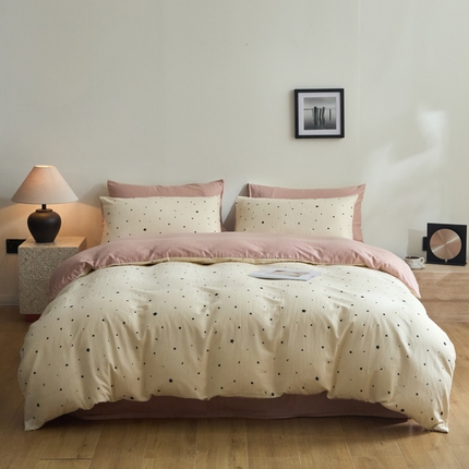 91家纺网 家纺一手货源 找家纺 （总）涵宸家纺 2025新款全棉双层纱印花四件套