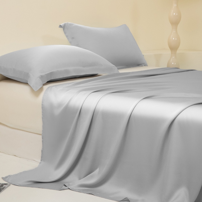 91家纺网 家纺一手货源 找家纺 涵宸 2025新款天丝-天丝棉-纯色单床单-场景2 时尚灰