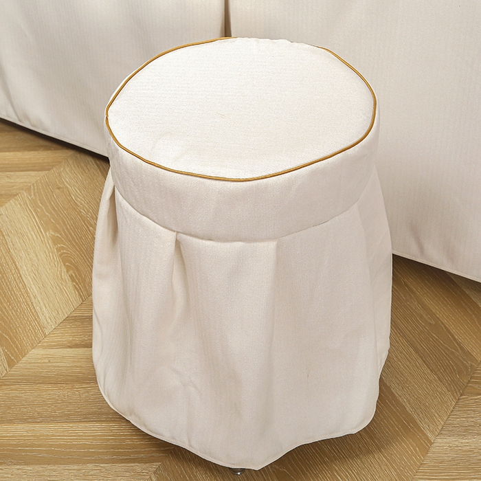 91家纺网 家纺一手货源 找家纺 芙怡 2025春夏新款8023款棉麻绒美 容床罩-花颜系列 花颜-白