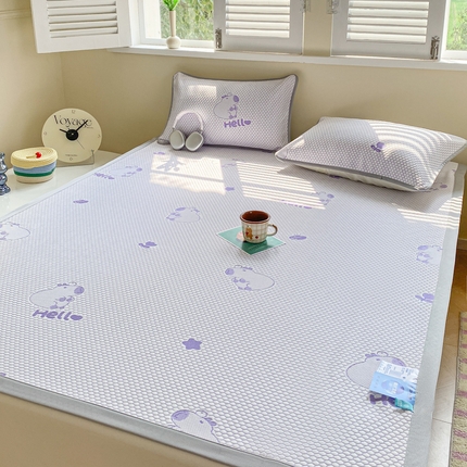 91家纺网 家纺一手货源 找家纺 （总）缦卡琳家纺 2025新款按摩豆豆凉席三件套