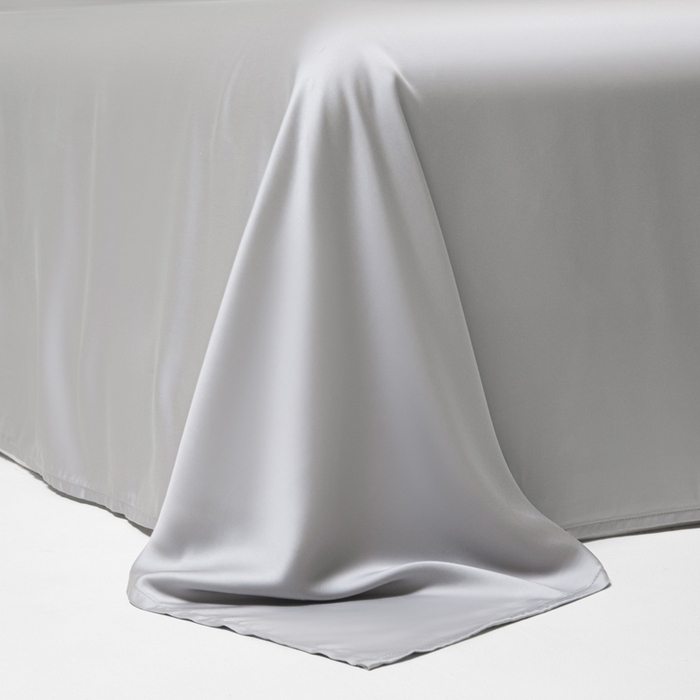 91家纺网 家纺一手货源 找家纺 涵宸 2025新款天丝-天丝棉-纯色单床单-场景2 时尚灰