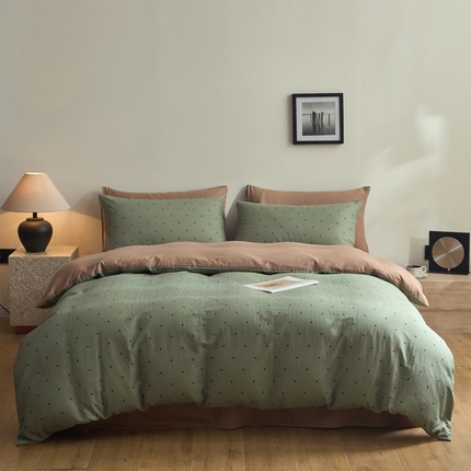 91家纺网 家纺一手货源 找家纺 （总）涵宸家纺 2025新款全棉双层纱印花四件套