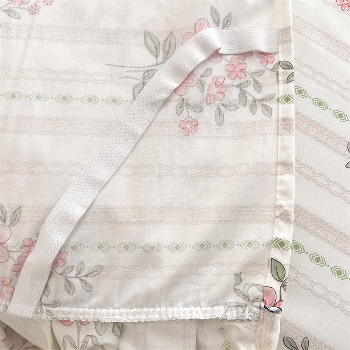 91家纺网 家纺一手货源 找家纺 十个点 2025新款全棉纯棉蕾丝花边床裙四件套 米朵熊