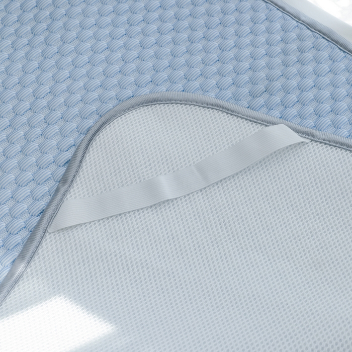 91家纺网 家纺一手货源 找家纺 宅部落 2025新款凉感豆豆儿童卡通凉席 大熊猫-深蓝