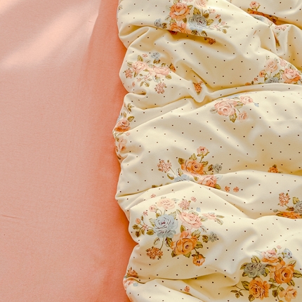 91家纺网 家纺一手货源 找家纺 （总）仟网汇 2025新款有氧针织棉双层纱系列四件套-床拍